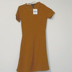 Small Short Swing Dress mustard forever21